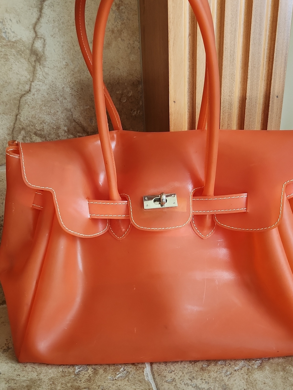 Jelly Firkin Bag In Orange